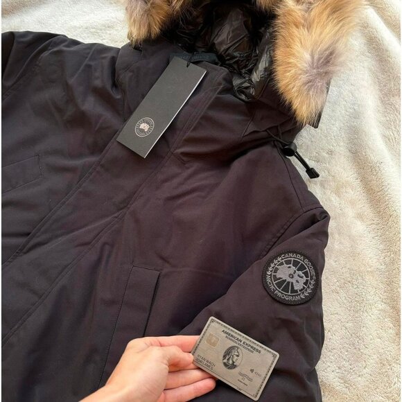 Canada Goose Navy Fur Edgewood Parkas - Picture 2 of 5